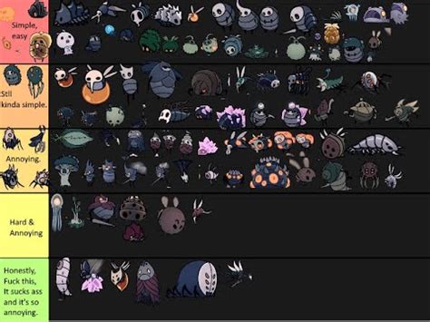 hollow knight monster list.